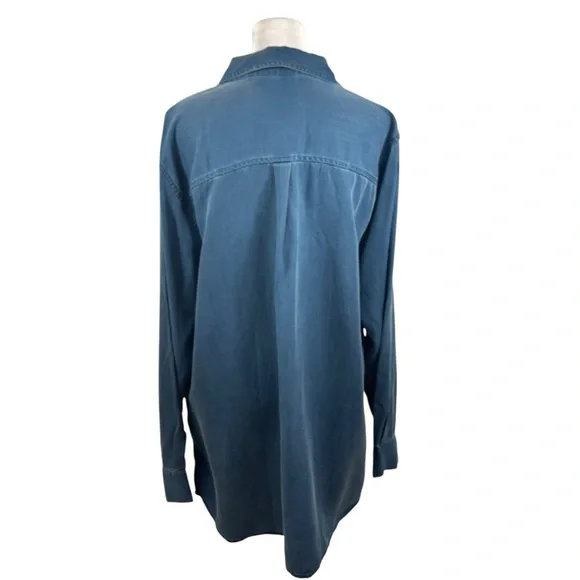 Brand new with Tags Ladies‎ Old Navy Relaxed Tencel® Shirt Blue Size XL - Picture 9 of 15